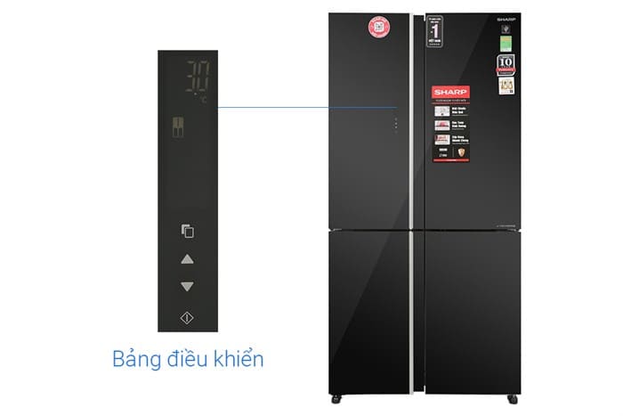 Tủ lạnh Sharp Inverter 572 lít Multi Door SJ-FXP640VG-BK